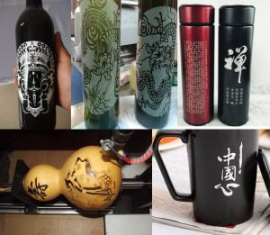 博尔塔拉蒙古自治州温泉县酒瓶葫芦工艺品激光雕刻机
